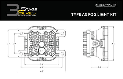 Diode Dynamics SS3 Pro Type AS Kit - White SAE Driving