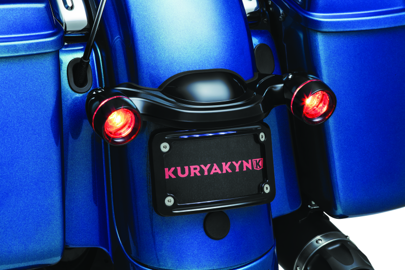 Kuryakyn Curved License Plate Mount Black