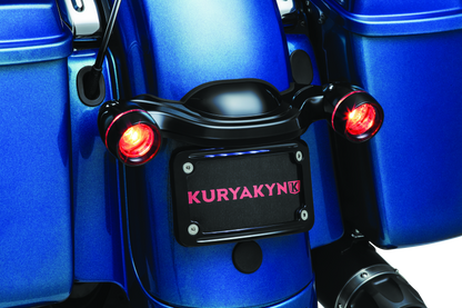 Kuryakyn Curved License Plate Mount Black