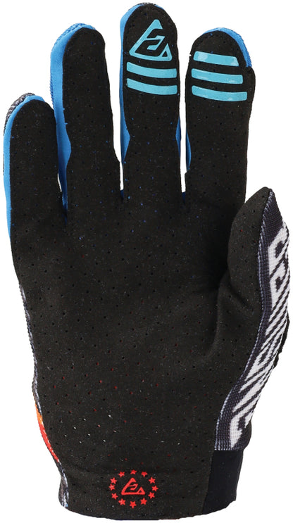 Answer 25 Aerlite Drip Gloves Black/White/Rainbow Youth - XS