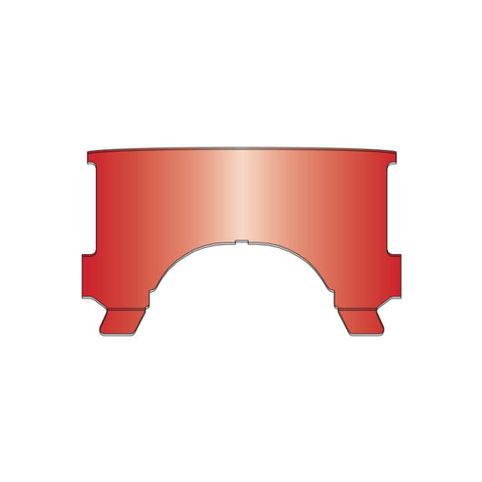 National Cycle 60-84 Harley Davidson FLH Lower Window-Red