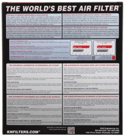 K&N 11-18 Nissan NV400 L4-2.3L DSL Replacement Drop In Air Filter