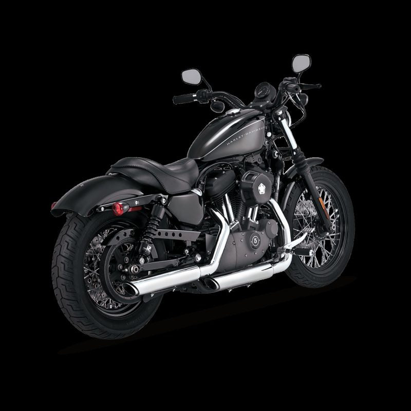 Vance & Hines HD Sportster 04-13 Twin Slash 3In Slip-On Exhaust