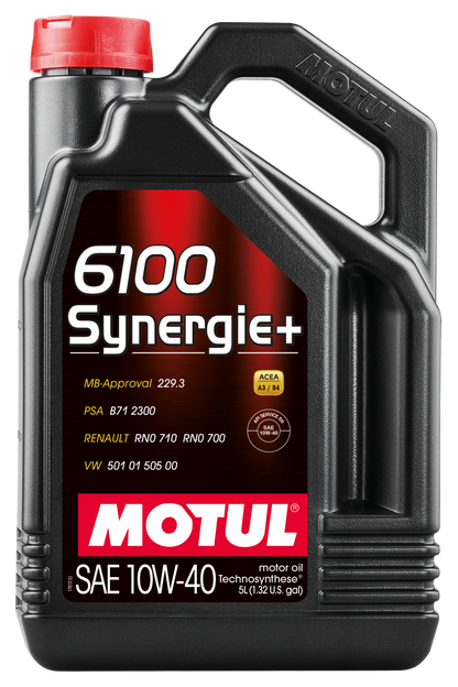 Motul 5L Technosynthese Engine Oil 6100 SYNERGIE+ 10W40 4X5L