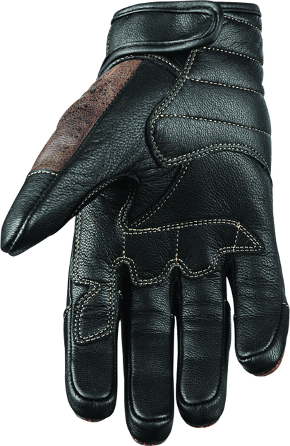 Speed and Strength Rust and Redemption Leather Gloves Brown - Small