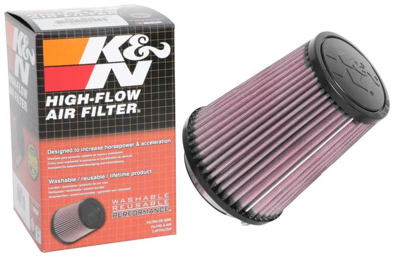 K&N Universal Clamp-On Air Filter 2-3/4in FLG / 4-3/4in B / 3-1/2in T / 5-7/8in H