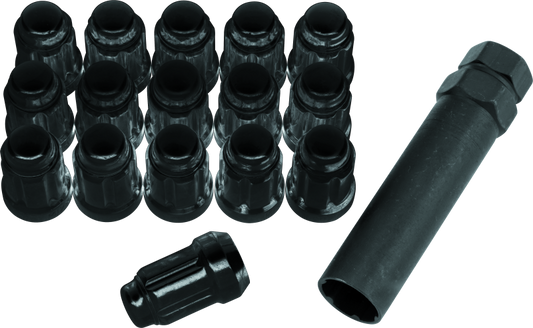 QuadBoss Spline Lug Nuts 12x1.5 - Black