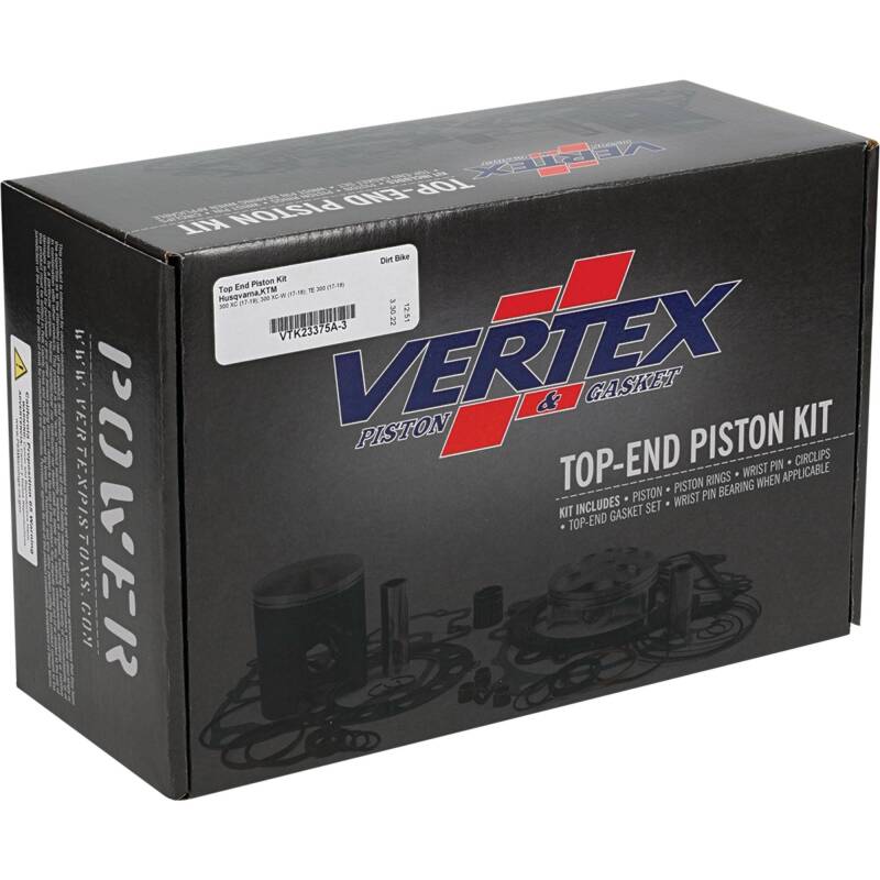 Vertex Piston 17-19 KTM 300 XC 300cc Top End Piston Kit