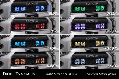 Diode Dynamics SS5 Stealth Grille LED Pod Bracket Kit for 2014-2023 Toyota 4Runner